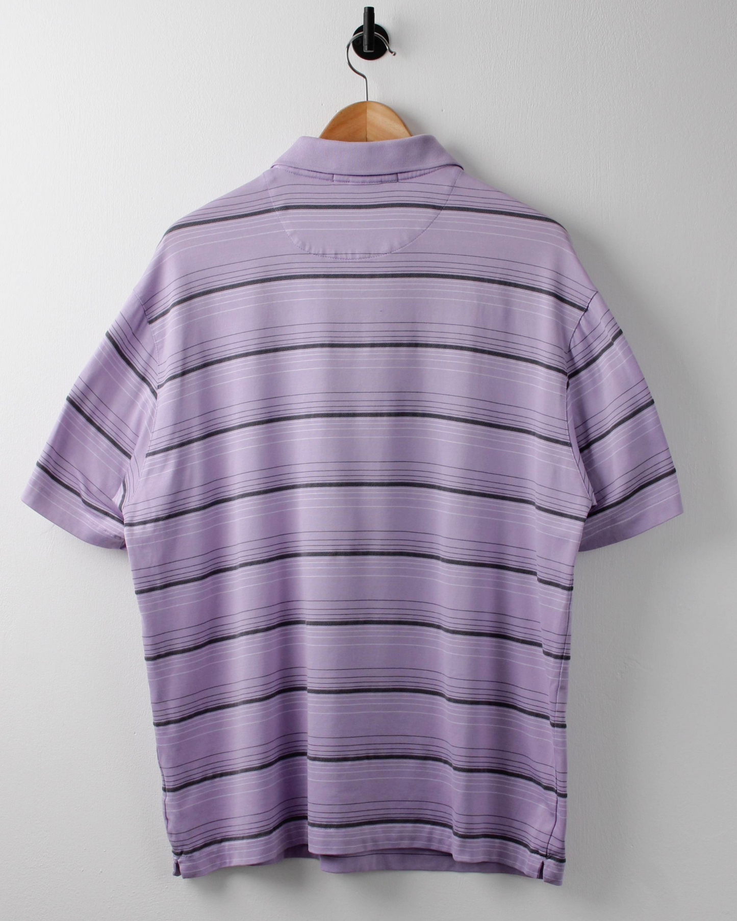 00s Nike Tiger Woods Lilac Striped Polo (L)