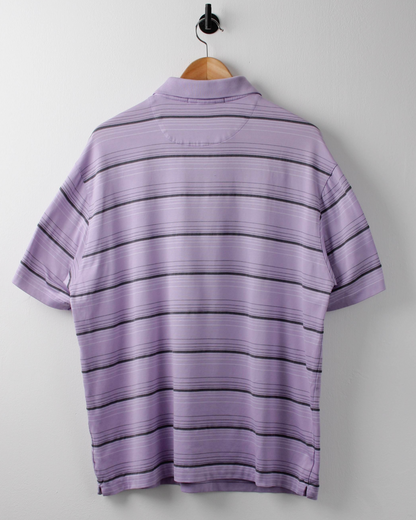00s Nike Tiger Woods Lilac Striped Polo (L)