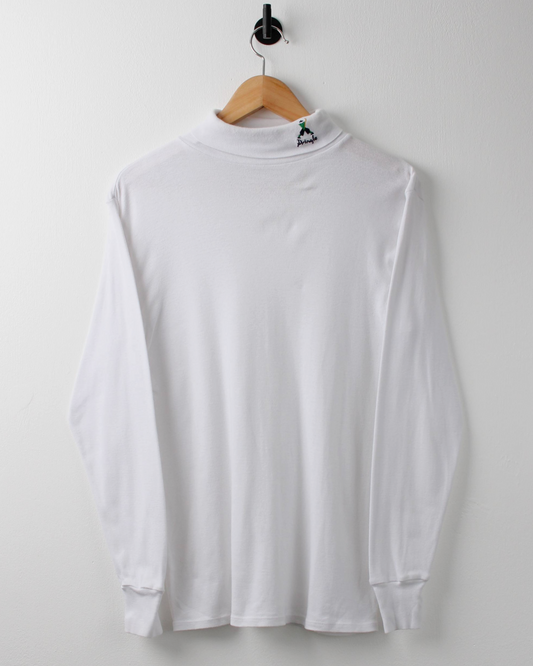 90s Pringle Faldo Collection White Long Sleeve Turtle Neck (M)