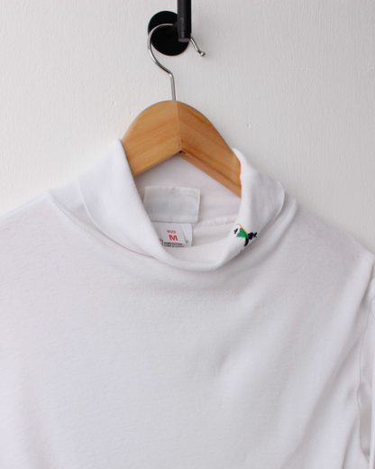 90s Pringle Faldo Collection White Long Sleeve Turtle Neck (M)