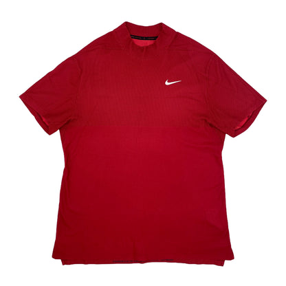 Nike Tiger Woods Red Mock Neck Golf Top (L)