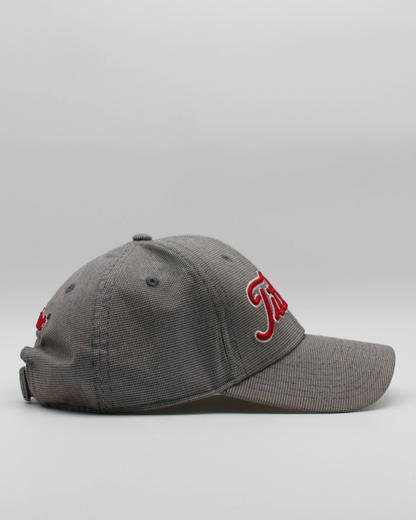 00s Titleist Grey & Red Micropattern Cap