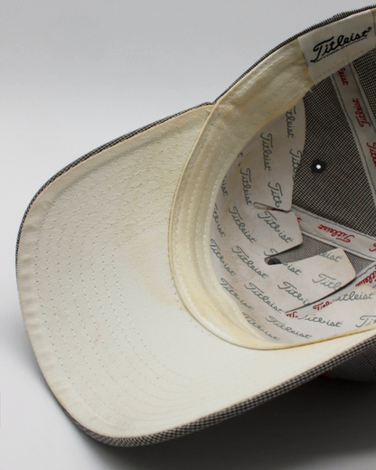 00s Titleist Grey & Red Micropattern Cap