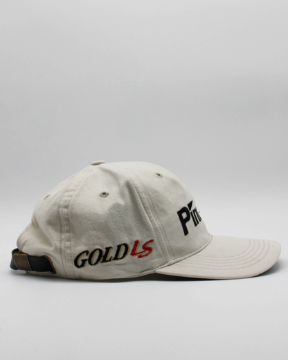 90s Pinnacle Gold LS White Cap