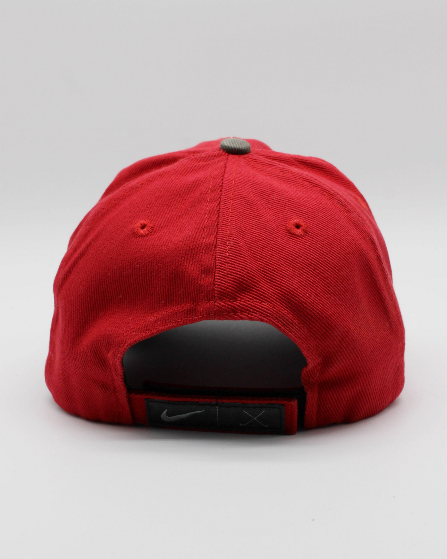 90s Nike Tiger Woods Yin Yang Metal Swoosh Red & Grey Cap