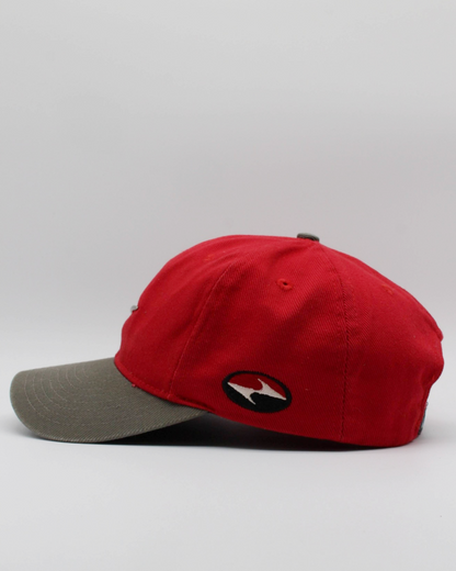 90s Nike Tiger Woods Yin Yang Metal Swoosh Red & Grey Cap