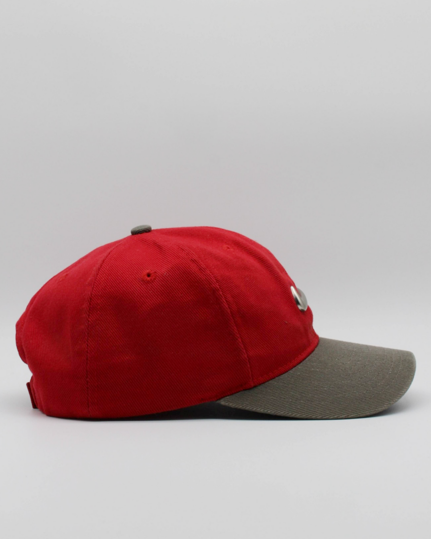 90s Nike Tiger Woods Yin Yang Metal Swoosh Red & Grey Cap