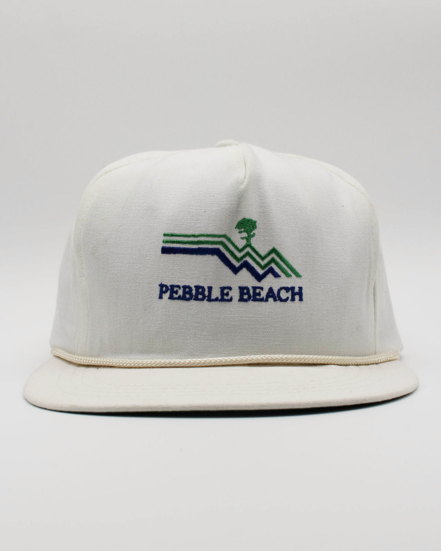 90s Pebble Beach White Rope Cap by CaliFrame