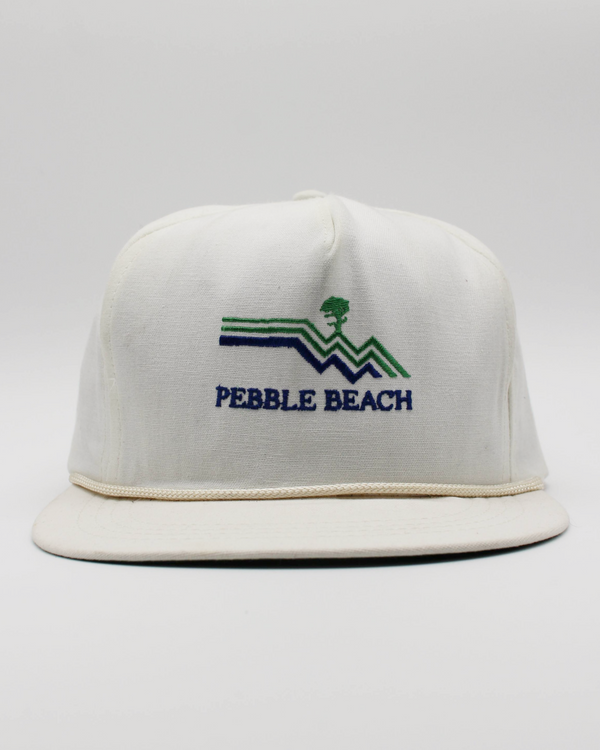 90s Pebble Beach White Rope Cap by CaliFrame