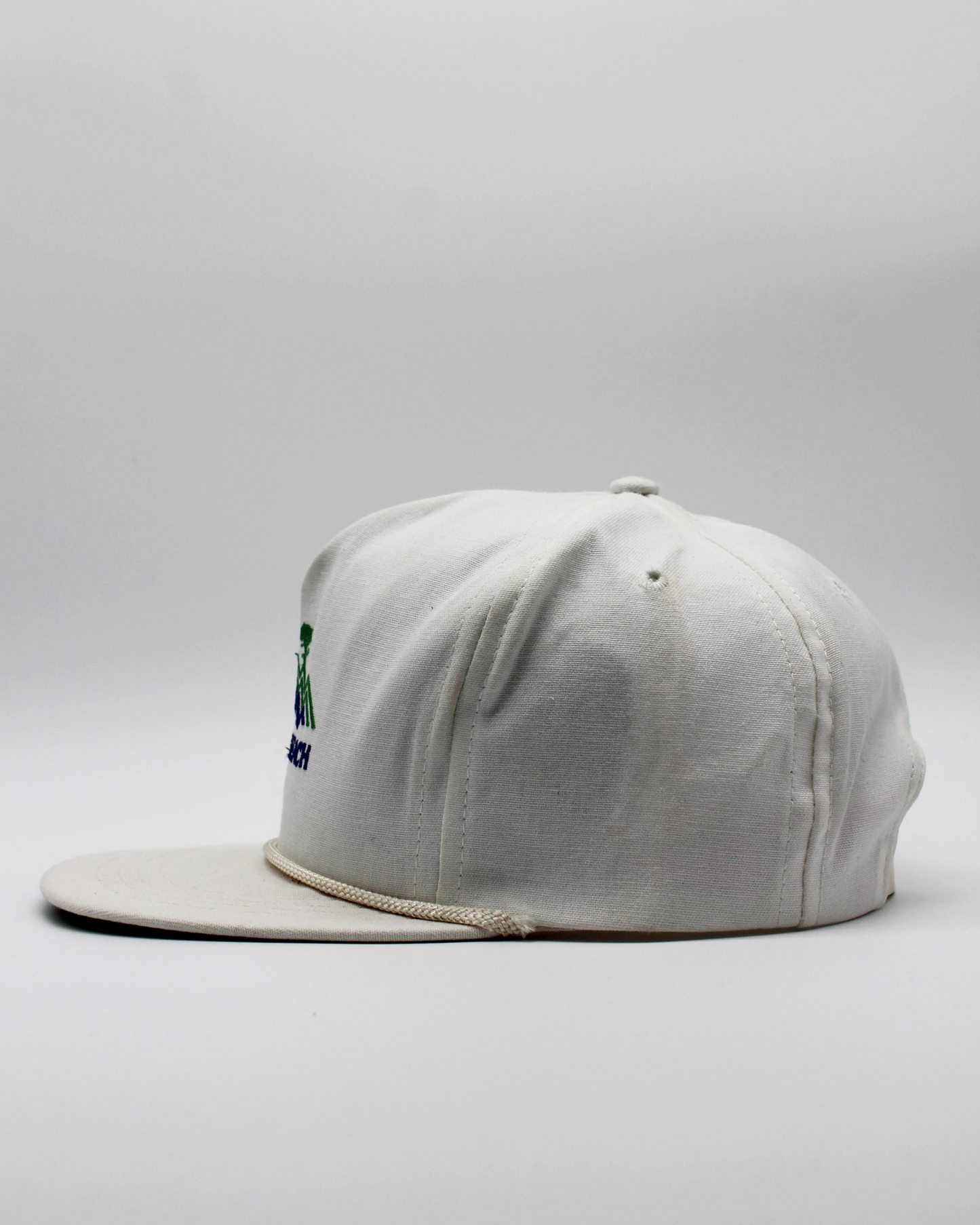 90s Pebble Beach White Rope Cap by CaliFrame