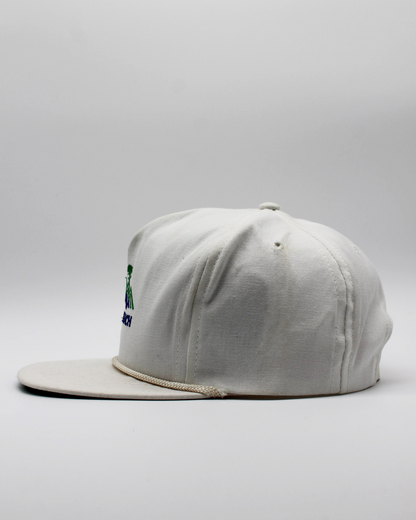 90s Pebble Beach White Rope Cap by CaliFrame