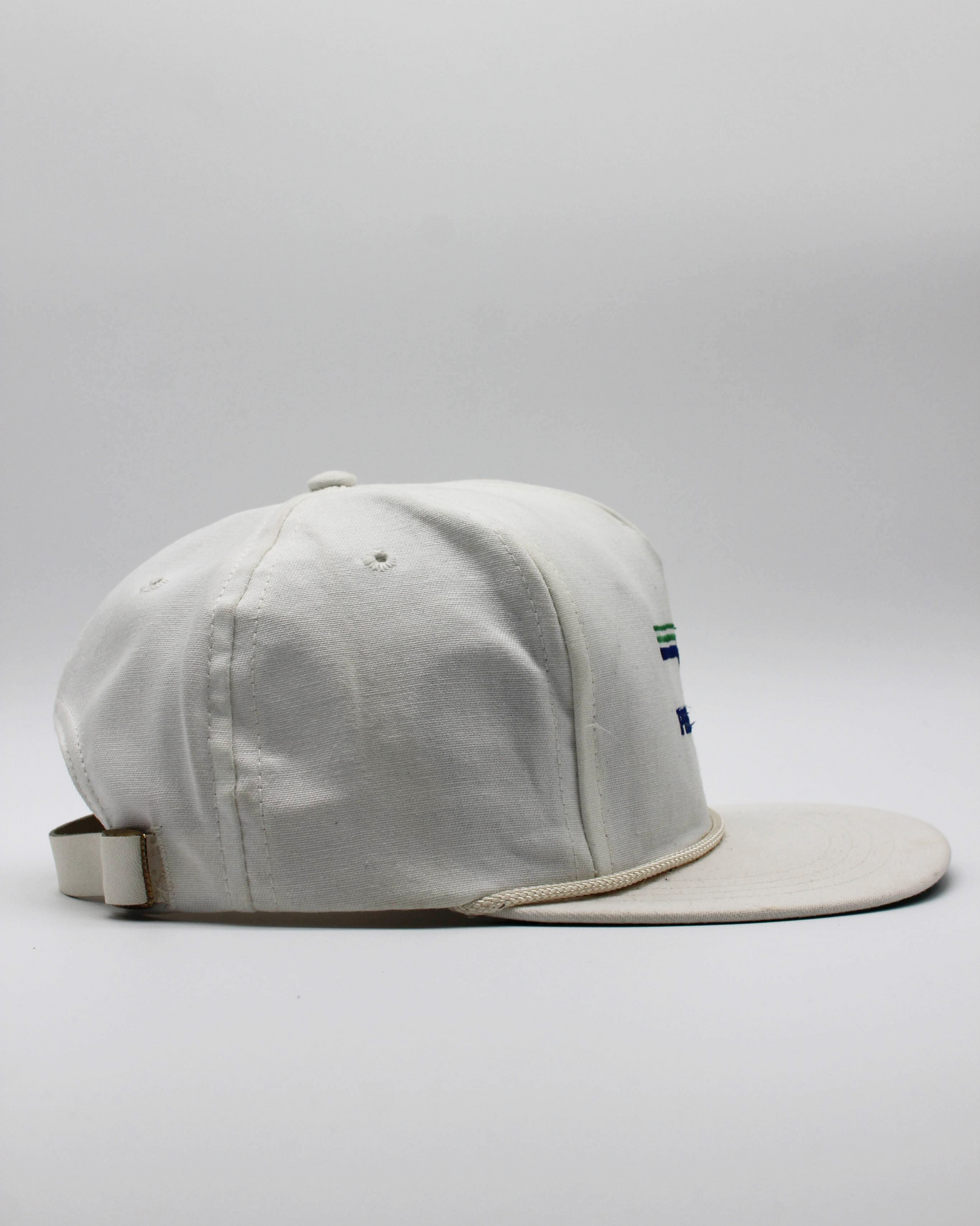 90s Pebble Beach White Rope Cap by CaliFrame
