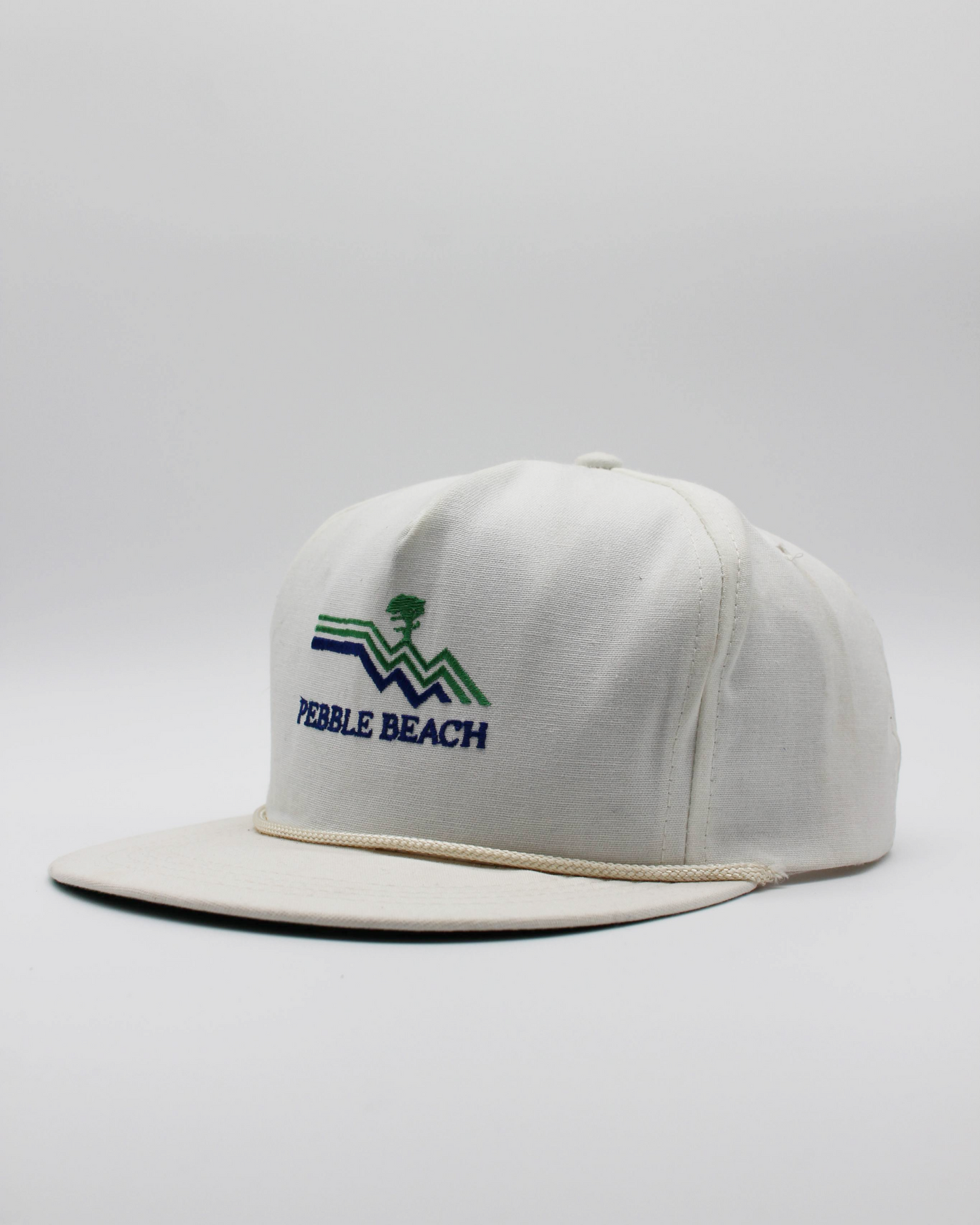 90s Pebble Beach White Rope Cap by CaliFrame
