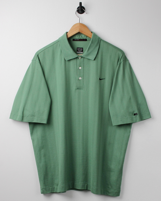 00s Nike Tiger Woods Green Polo (L)