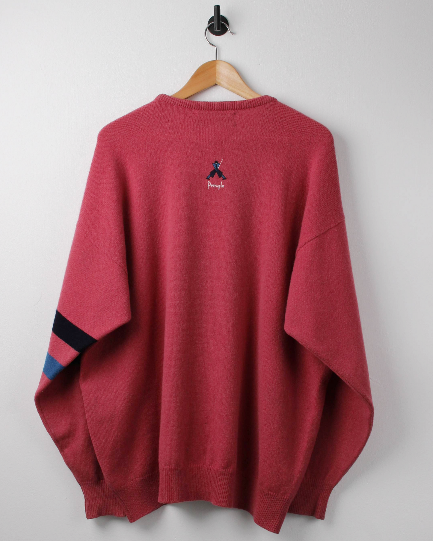 90s Pringle Faldo Collection Pink Graphic Knit (XL)