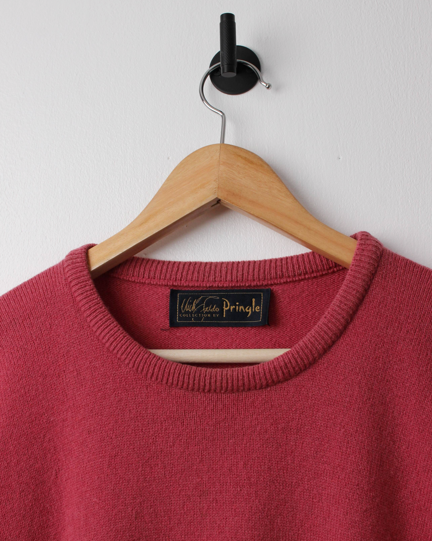 90s Pringle Faldo Collection Pink Graphic Knit (XL)