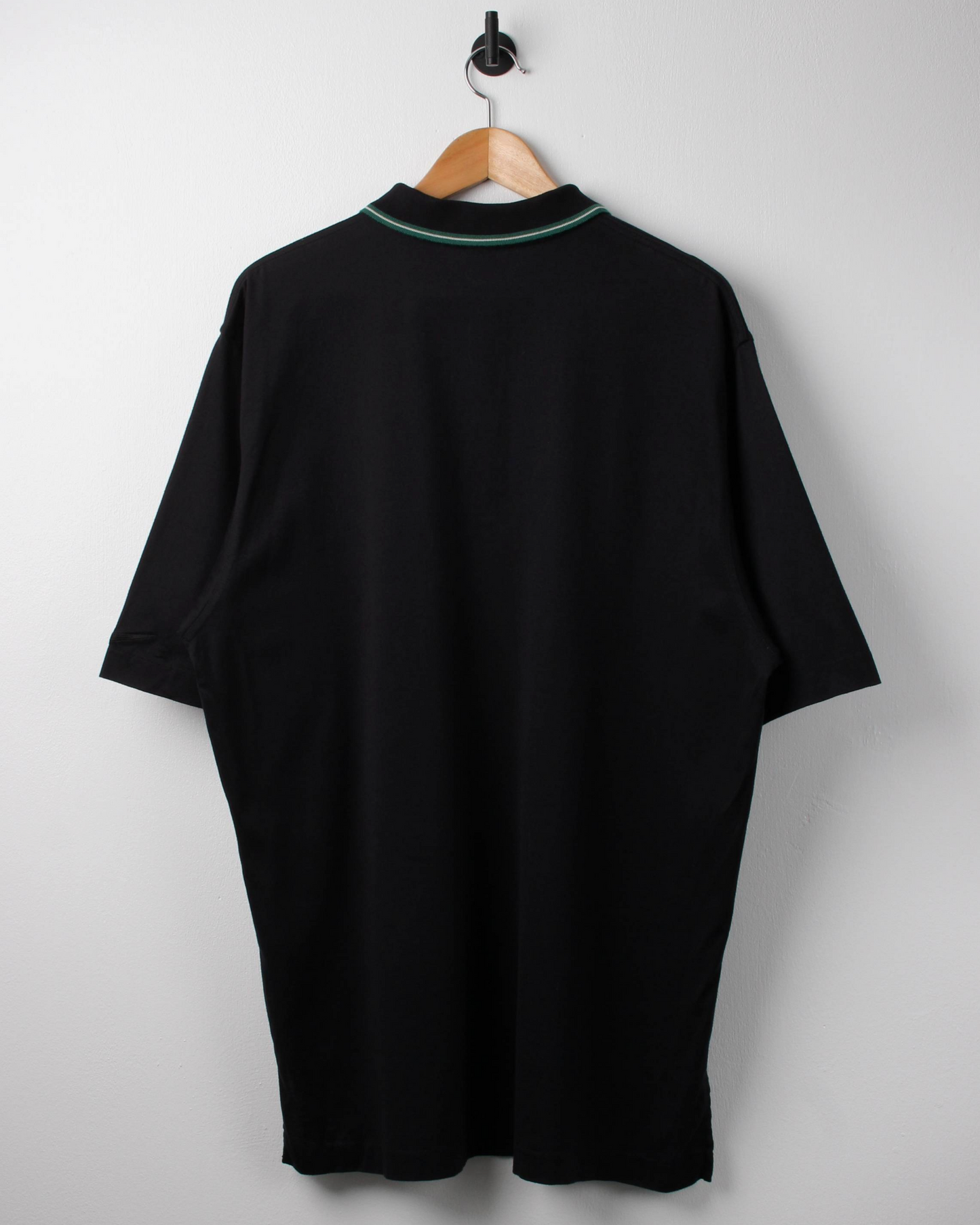 90s Nike Black/Green Polo (XL)