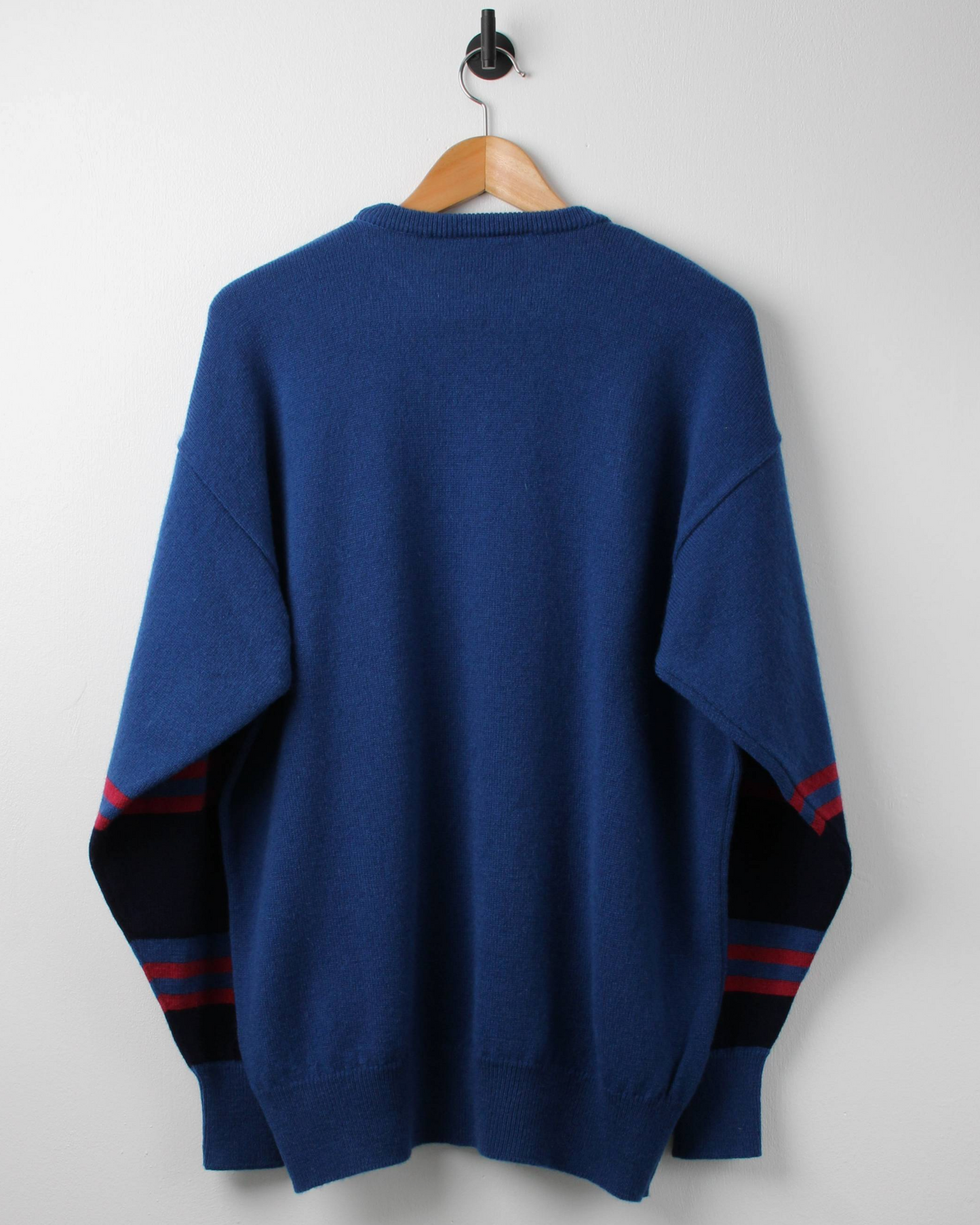 90s Clan Royal Blue/Burgundy Knit (L)