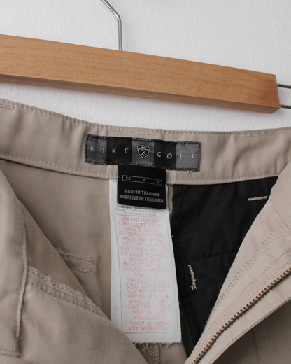 00s Nike Shield Logo Beige Shorts (32W)
