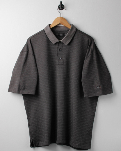 00s Nike Shield Logo Micro Pattern Polo (L)