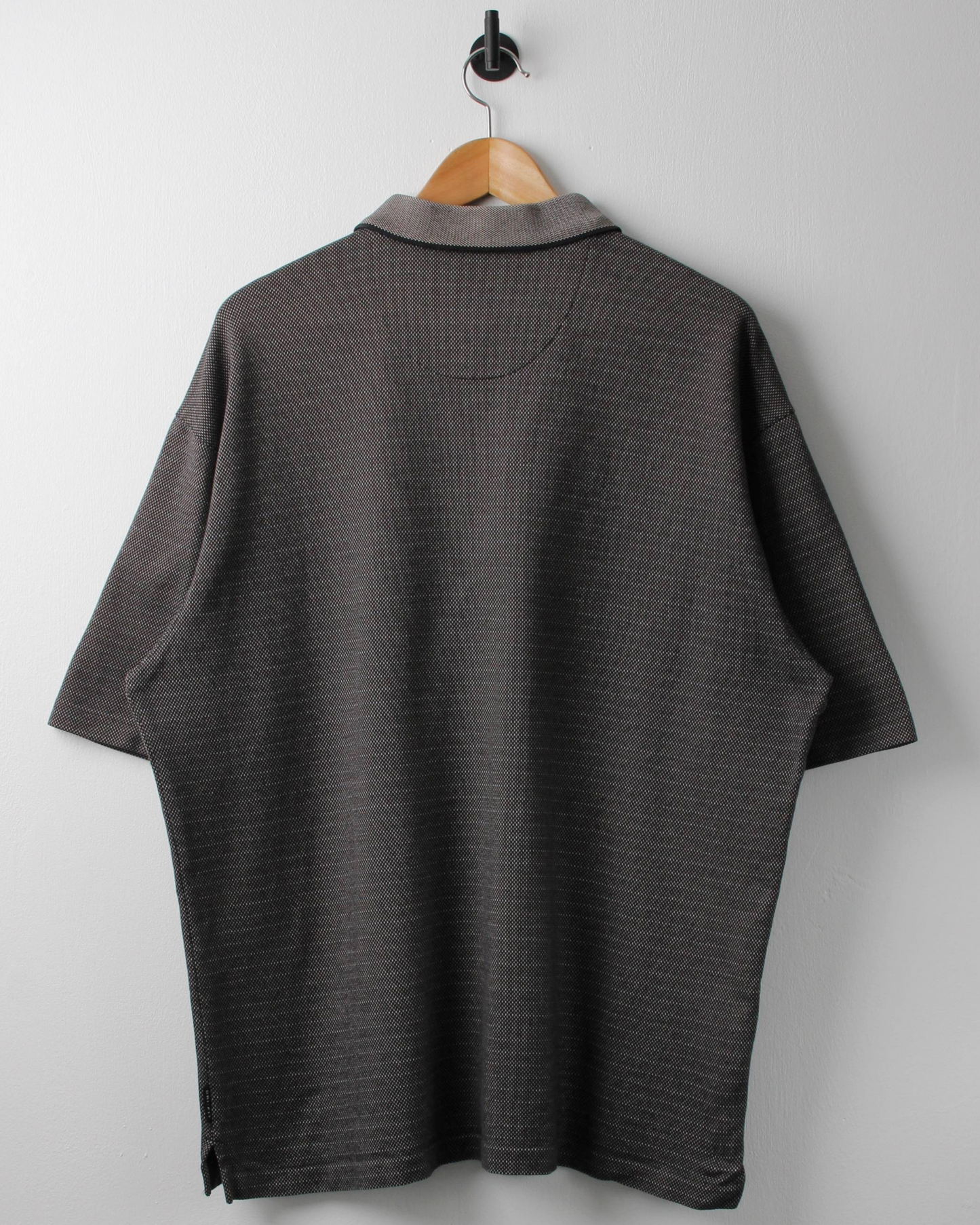 00s Nike Shield Logo Micro Pattern Polo (L)
