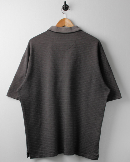 00s Nike Shield Logo Micro Pattern Polo (L)