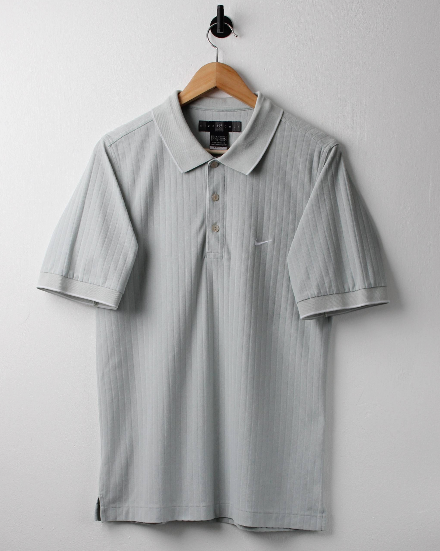 00s Nike Mint Green Textured Polo (S)
