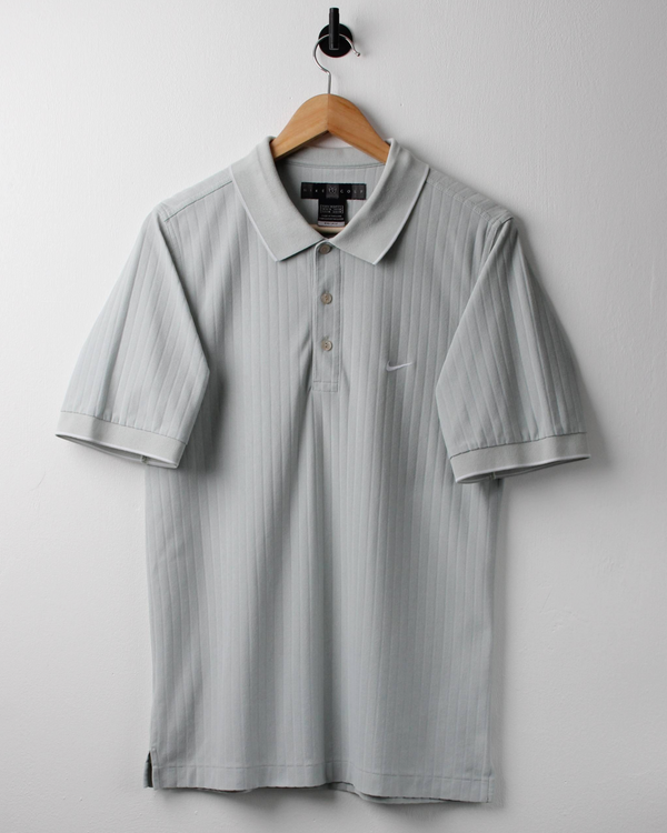 00s Nike Mint Green Textured Polo (S)