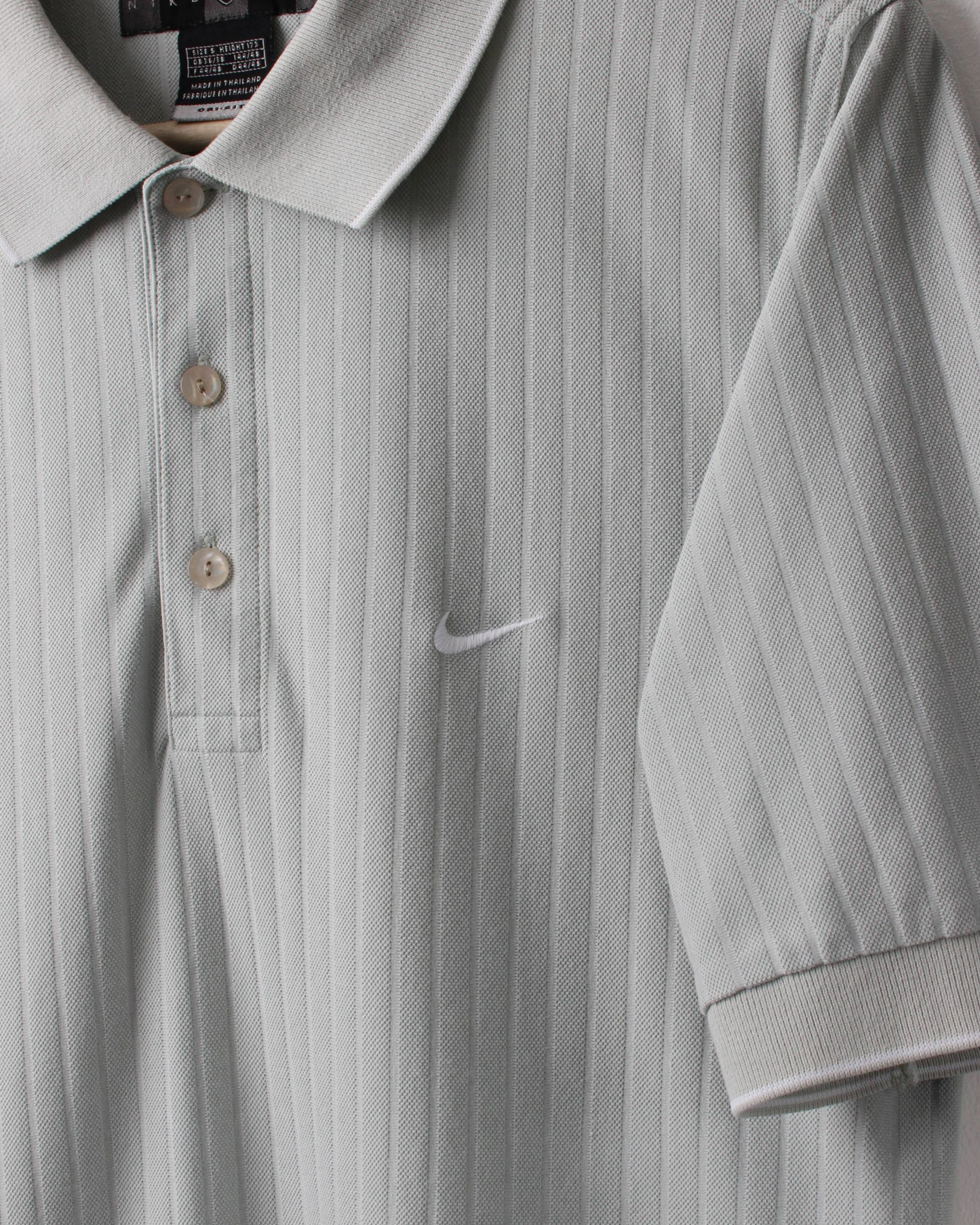 00s Nike Mint Green Textured Polo (S)