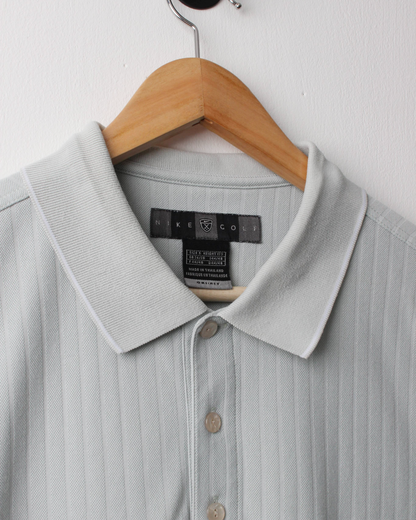00s Nike Mint Green Textured Polo (S)