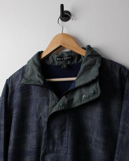 Nike Green & Navy Abstract Storm-Fit Windbreaker (M)