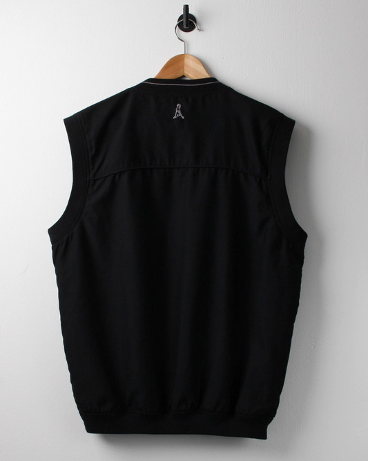 00s Ping ‘Mr Ping’ Logo Black Windbreaker Golf Vest (S)