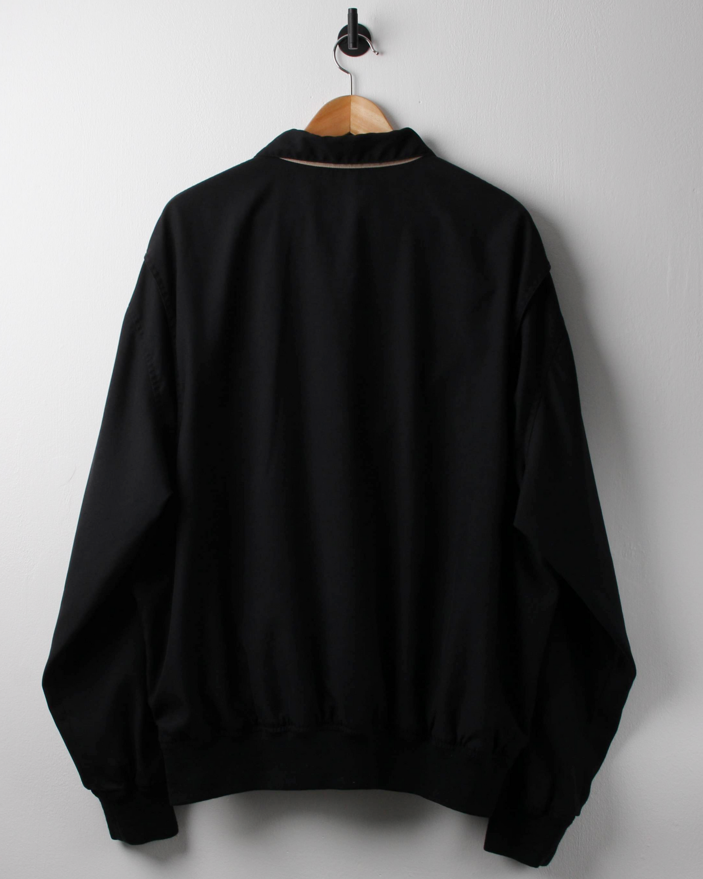90s Ralph Lauren Black Collared Windbreaker (XL)