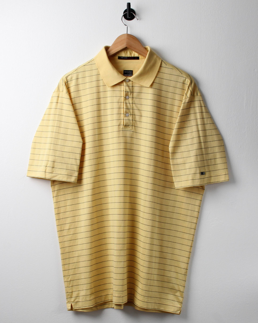 00s Nike Tiger Woods Yellow & Black Polo (L)