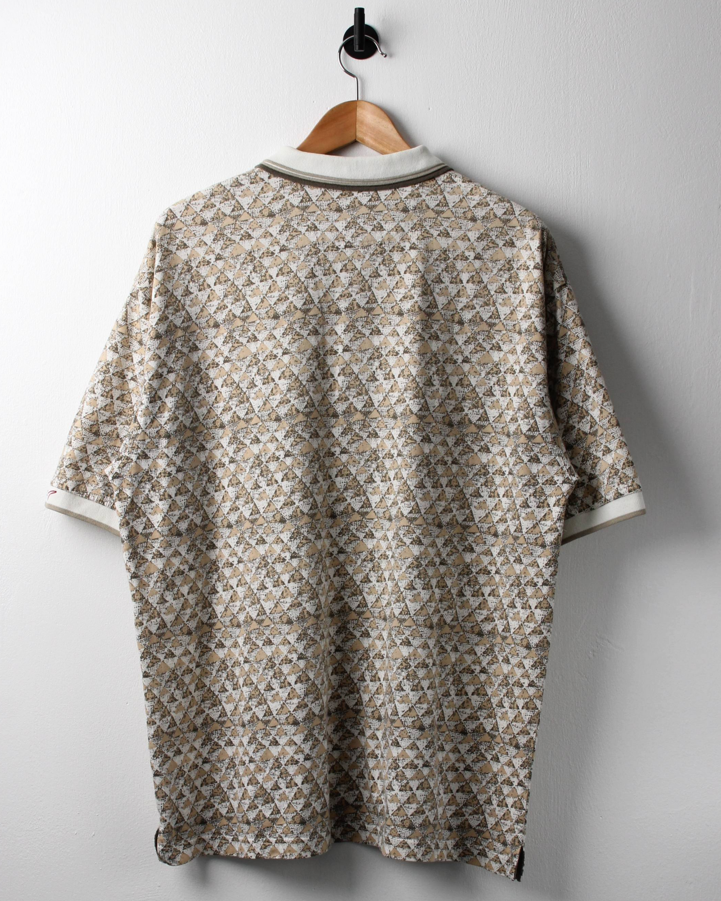 90s Greg Norman Khaki Abstract Polo (L)