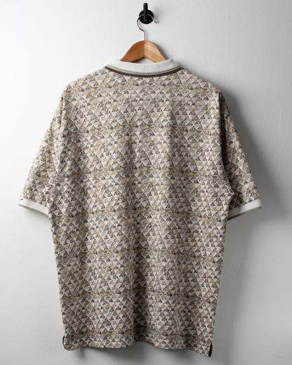 90s Greg Norman Khaki Abstract Polo (L)