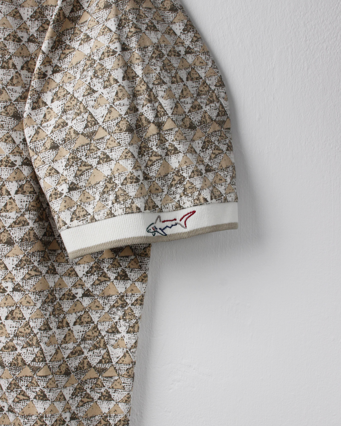 90s Greg Norman Khaki Abstract Polo (L)