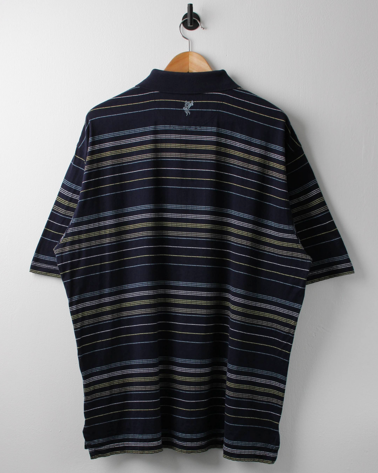 90s Ashworth Navy Striped Polo (XL)