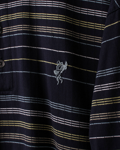 90s Ashworth Navy Striped Polo (XL)