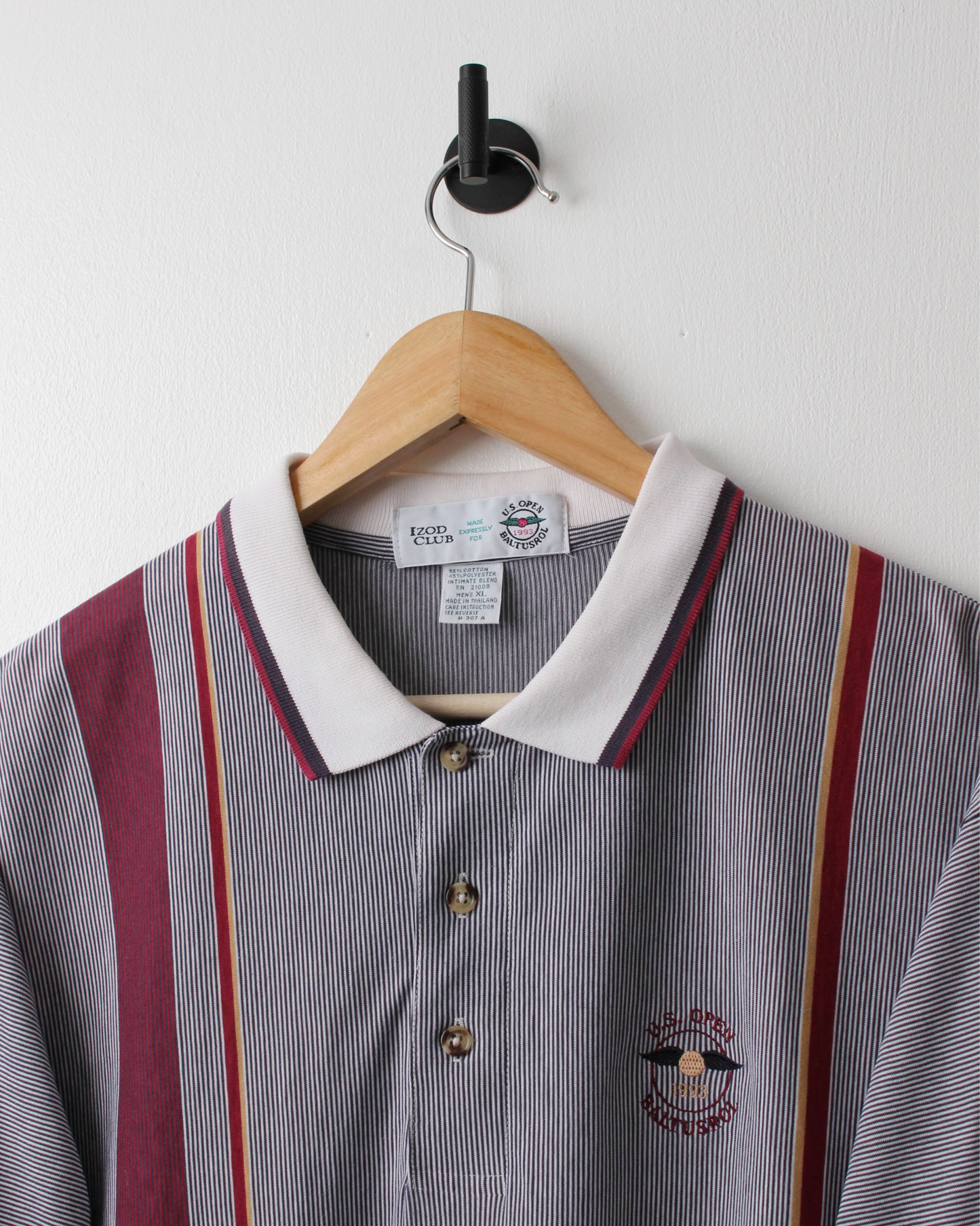 1993 US Open Baltusrol IZOD Striped Polo (XL)