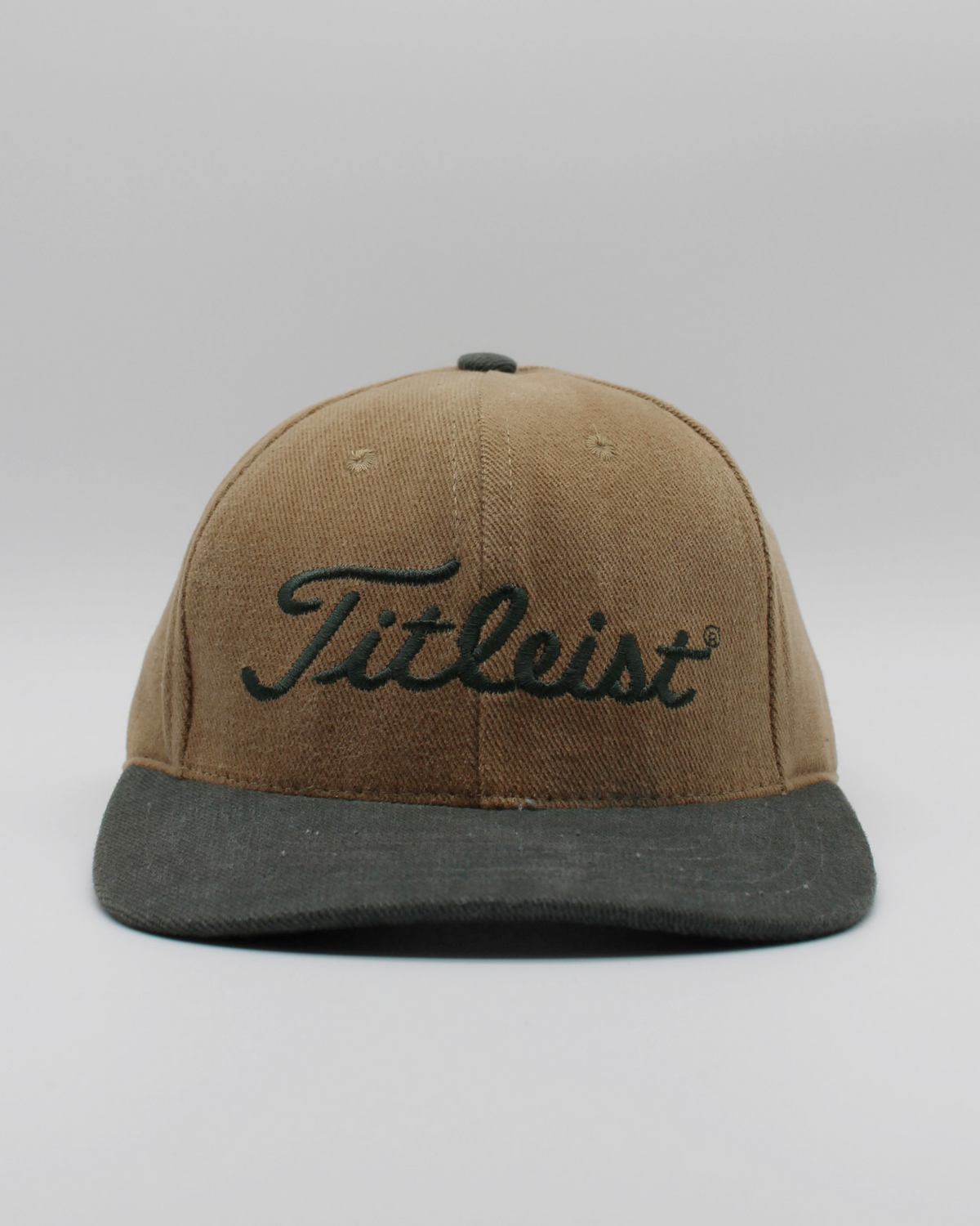 90s Titleist DCI Beige & Green Strapback Cap