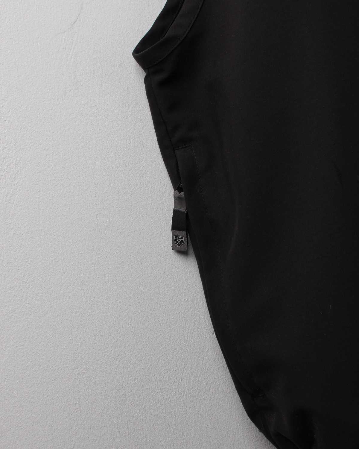 00s Nike Black Windbreaker Golf Vest (L)