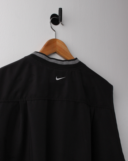 00s Nike Black Windbreaker Golf Vest (L)