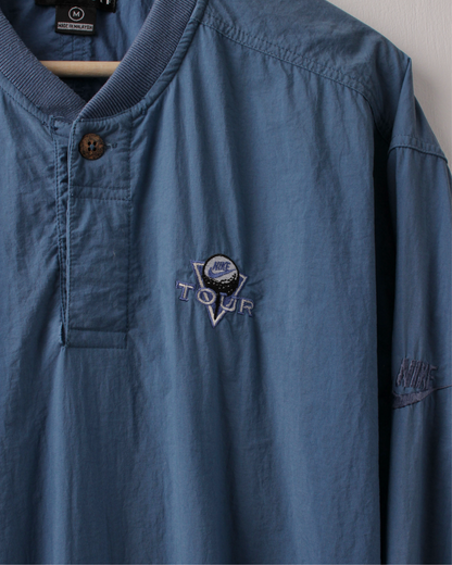 90s Nike Tour Light Blue Buttoned Windbreaker (L)