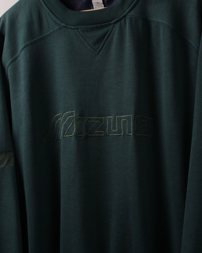 00s Mizuno Green Crewneck Sweatshirt (M)