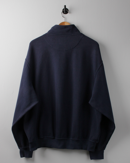 00s Nike Shield Logo Navy & Purple Quarter Zip Sweatshirt (L)