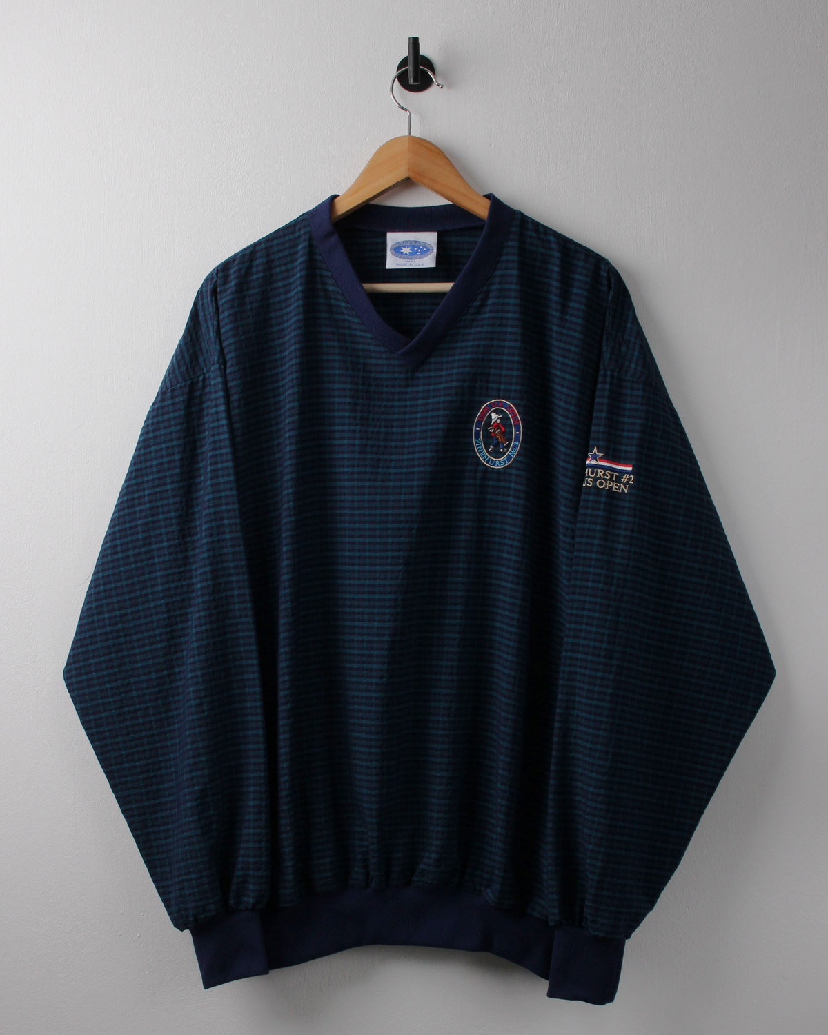 ‘99 US Open Pinehurst No. 2 Blue Plaid Windbreaker (L)