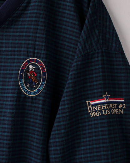 ‘99 US Open Pinehurst No. 2 Blue Plaid Windbreaker (L)