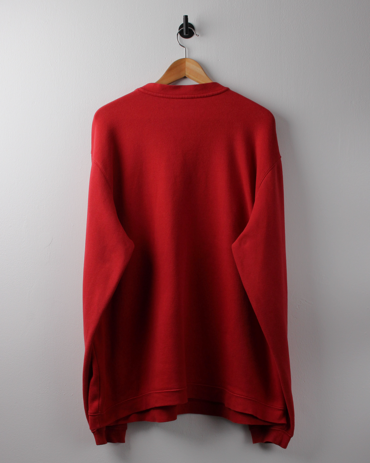 00s Nike Red & Black V-Neck Sweatshirt (XL)