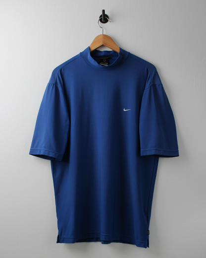 00s Nike Blue Dri-Fit Mock Neck (L)